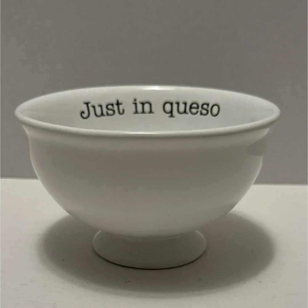 Mud Pie Just in Queso Mexican Dip Bowl Home Circa Collection